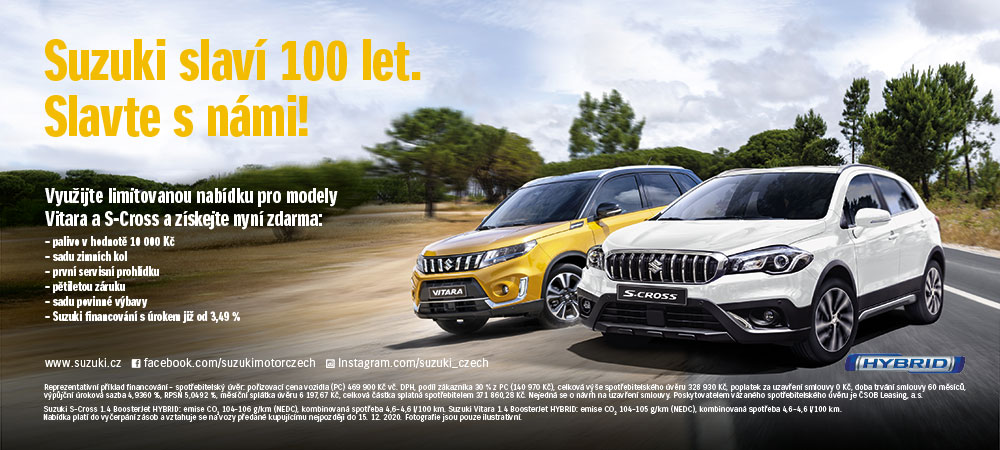 SUZUKI SLAVÍ 100 LET SUZUKI SLAVÍ 100 LET