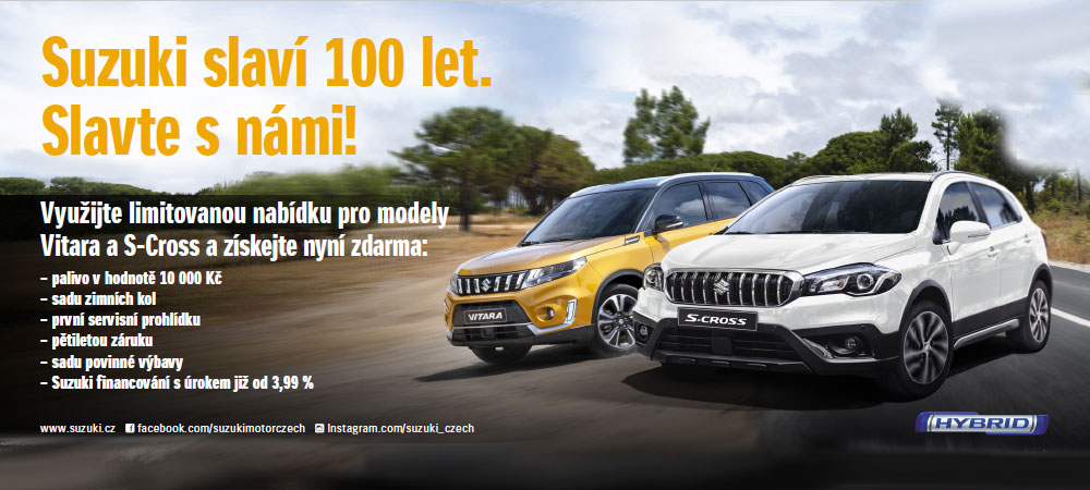 SUZUKI SLAVÍ 100 LET SUZUKI SLAVÍ 100 LET